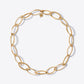 Large Gold Triangle Link Necklace or wrap Bracelet