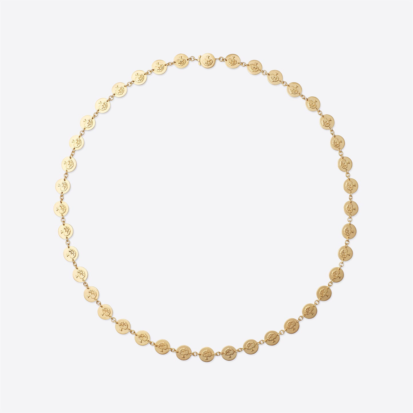 Tree Coin Gold Vermeil Necklace