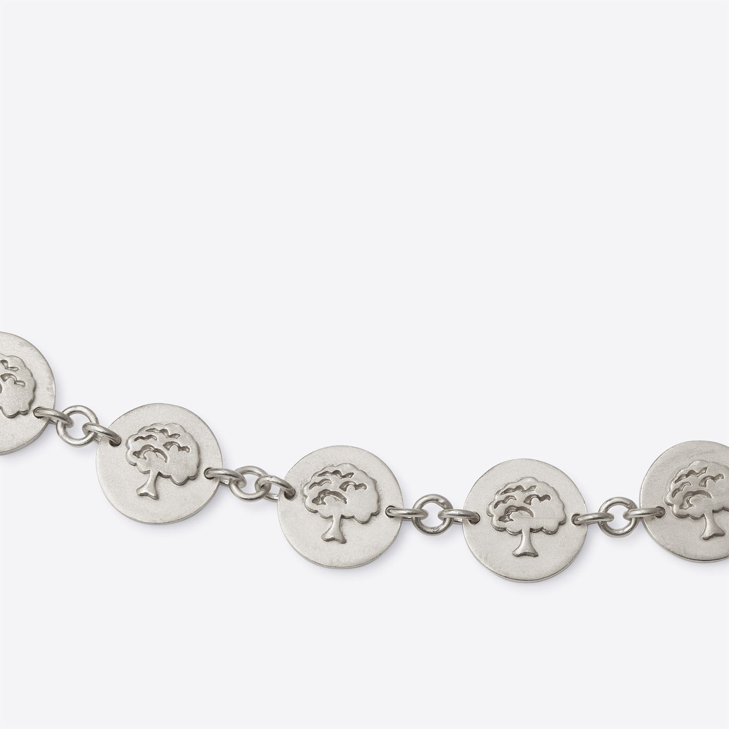 Tree Coin Sterling Silver Necklace