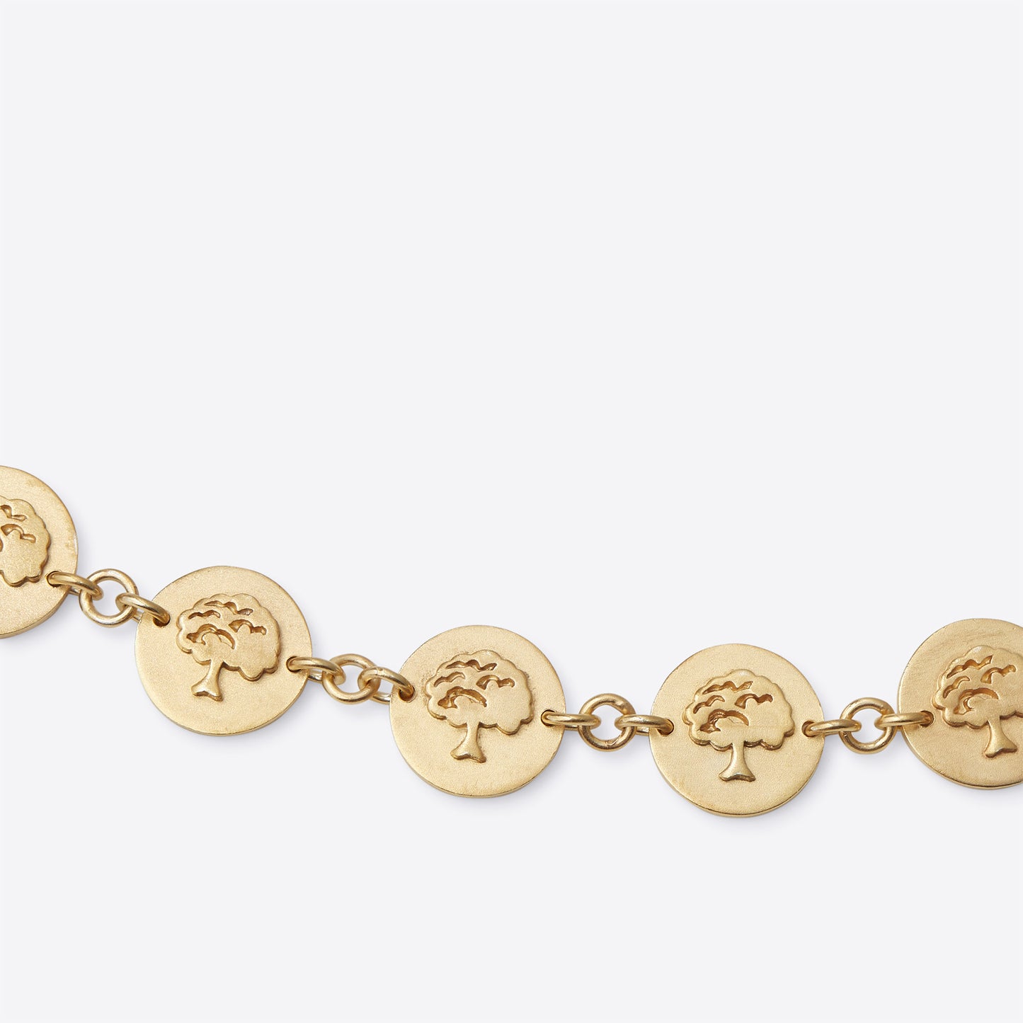 Tree Coin Gold Vermeil Necklace