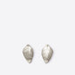 Silver Leaf Stud Earrings