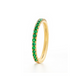 Emerald Wedding Band