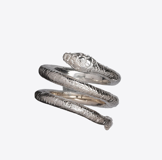 Wadjet Elder Coiled Snake Ring
