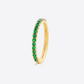 Emerald Wedding Band