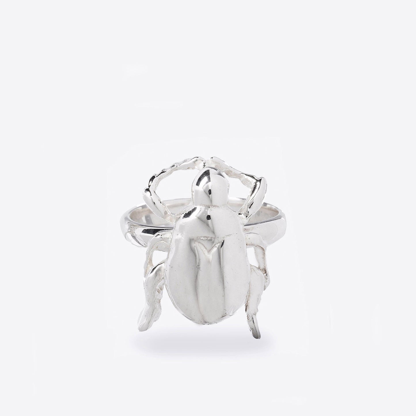 Silver Scarab Ring