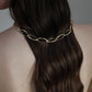 Large Gold Triangle Link Necklace or wrap Bracelet