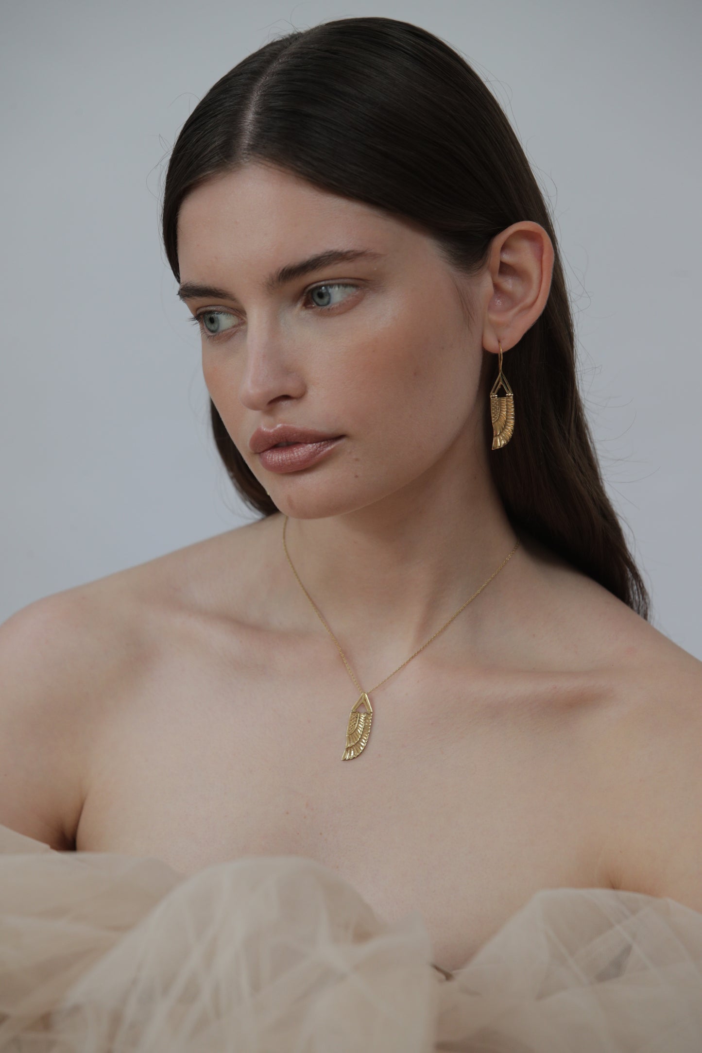 Gold Isis Wing Necklace