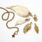 Curled Autumn Leaf Charm Sterling Silver
