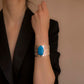 Turquoise Scarab Faience Cuff