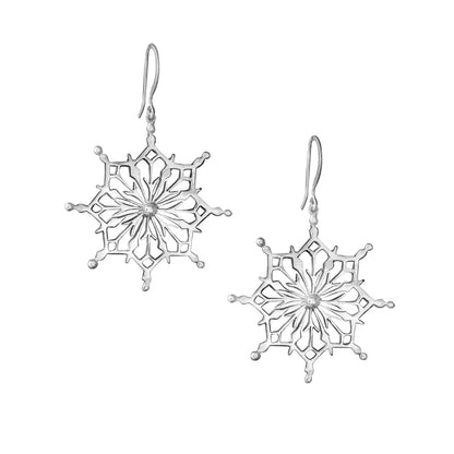Crystal Snowflake Earrings