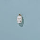 White Skull Charm from Recycled Bone