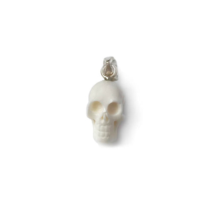 White Skull Charm from Recycled Bone