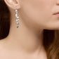 Silver Summer Leaves Dangling Earrings