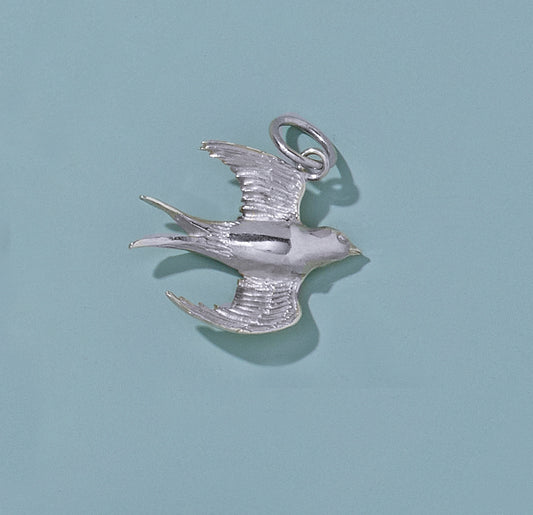 Soaring Sterling Silver Swallow