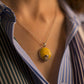 Sun God Ra Faience Snake Necklace